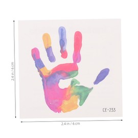 FRCOLOR 24PCS Rainbow Face Stickers Temporary Gay Pride for Parades Colorful Body Stickers for Festivals and Celebrations