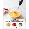 Sangcon 5-in-1 Immersion Blender Handheld with 1000ml Cup, 2-Speed Adjustable