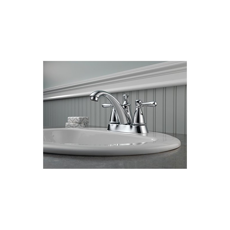 Delta Faucet P99674LF Apex Two Handle Centerset Bathroom Faucet, Chrome