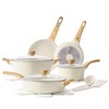 SENSARTE Ceramic Cookware Sets, Pots and Pans Set Non stick,