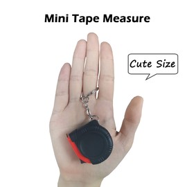 1m/3ft Retractable Tape Measure Mini Keychain Metric/Inch Measuring Tape Portable Tape Ruler with Stable Slide Lock for Body Measuring, Kids
