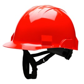 Bullard 3-Rib Vector Safety Helmet, Type II Including 4-pt Ratchet Suspension and Chinstrap, Red