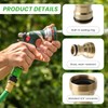 4 PCS Tap Connector Set, Brass Hose Connector Universal Garden