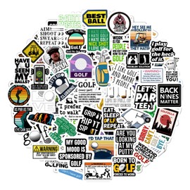 BulbaCraft 100Pcs Funny Golf Stickers, Golf Stickers for Scrapbooking, Golfing Stickers, Funny Golf Gifts for Men & Women, Golf Ball Stickers, Golf Decorations for Party, Golf Party Decoration