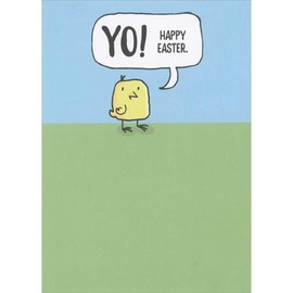 Sellers Publishing RSVP Yo, Happy Easter: Small Yellow Chick Funny Easter Card