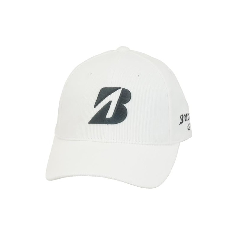 Bridgestone CPW24D Men's Cap Corduroy Cap, white