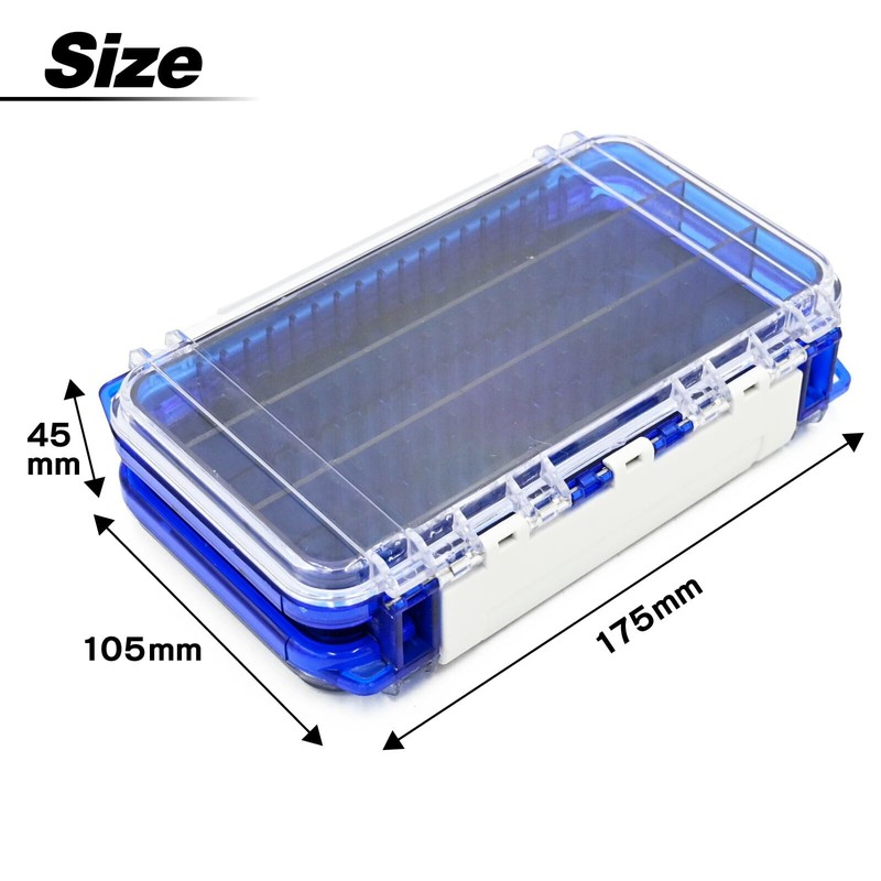 waku fimac Light Game Tackle Box Double-Sided Storage Waterproof Divider