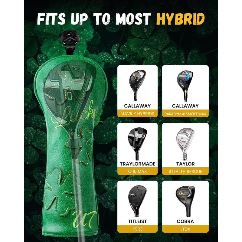 Golf Club Head covers Hybrid Utility Rescue with Interchangeable Number
