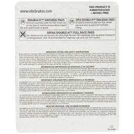 EBC Brakes FA613HH Juego de pastillas de freno de disco