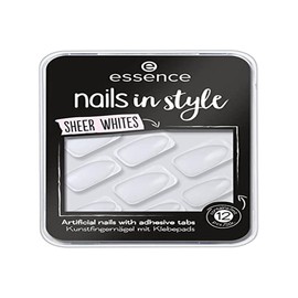 Essence Nails in Style, Nail Art, Nail Design, No. 11 Blank Canvas, Transparent, Express Result, Instant Result, Translucent, Acetone, Vegan, Microplastic Particles Free (Pack of 12)