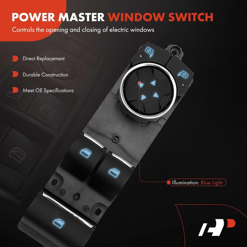 A-Premium Power Window Switch Compatible with Ford Mustang 2015-2023