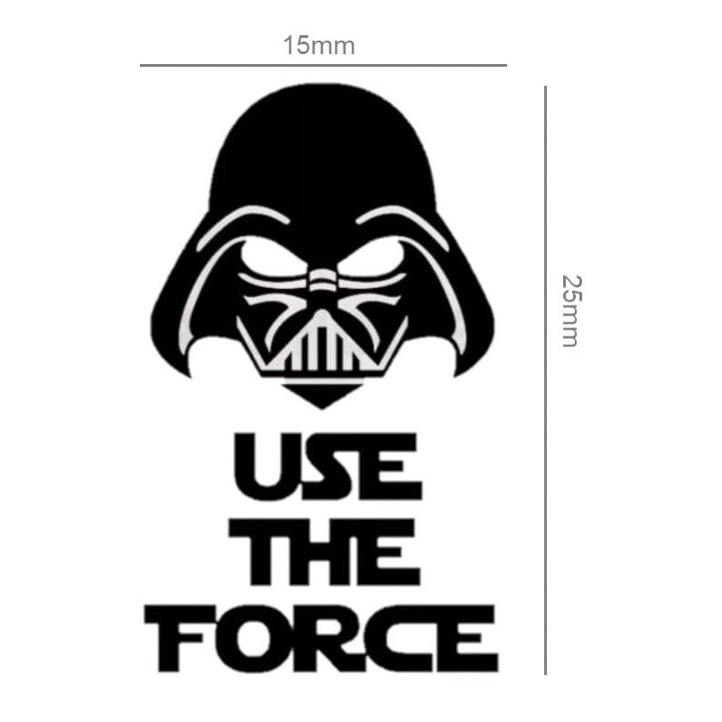 Sticker for Toilet Lid Inside - Use The Force -