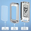 SK CUSTOM Silver zinc Alloy Smart Key Case Cover Compatible