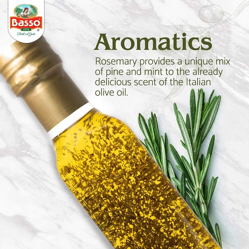 BASSO 1904 - Rosemary Oil, Infused Premium Extra Virgin Olive