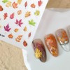 4 Sheets Fall Maple Leaves Nail Decals for Nail Art