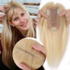 MY-LADY Human Hair Toppers for Women Real Remy Hair 150%