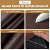Lifenion Leather Repair Patch, 35X79 Inch Self Adhesive Leather Repair