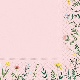 DESIGN DESIGN Wildflower-Garden Beverage Napkin, Party Supplies