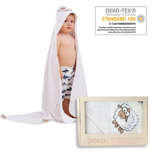 bisoo XL Hooded Towel Baby - Baby Towel with Hood