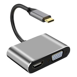 USB C to Dvi Vga Adapter - USB C to HD Multimedia Interface/Dvi/Vga Adapter,HDTV Port Hub Portable for Game Entertainment