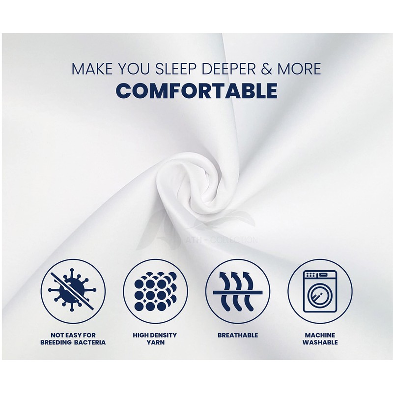 AATH COLLECTION Egyptian Cotton Flat Sheets, 200 Thread Count Single,