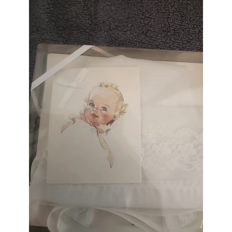 Nasharr Vintage Baby Bonnet The Magic Hanky Wedding New