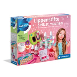Galileo Lab Lipsticks Make Yourself - Experiment Box for Girls, DIY Lip Care Set for Children from 8 Years - 59318 by Clementoni, Pink