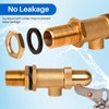 MUYIRTED Float Valve 3/4 Inch Brass Blue Plastic Float, Cistern