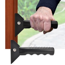 iGuerburn Doorway Flip Assist Handle, Door Assistant Support Grip Handle, Doorway Stair Assist Grab Bar for Elderly or People Who with Balance Issues - Supports Up to 300 Pounds (2 Pack)