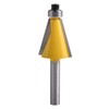 KATUR 15 Degree Chamfer and Bevel Edging Router Bit, Carbide