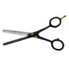 Kit De Tijeras Para Estilista/Barber/Peluquero 5.5" Aashta (NEGRO)