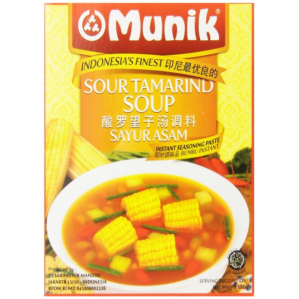 Munik Sayur Asem Vegetable Soup, Sour Tamarind, 180-Gram