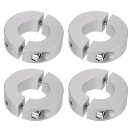 QUARKZMAN 4 Pieces Split Adjustment Rings 25 mm 50 mm AD 15 mm Wide Aluminium Alloy Depth Stop Rings Clamp for Plugs Position Holder Gears Machine Aid Industrial Anodizing