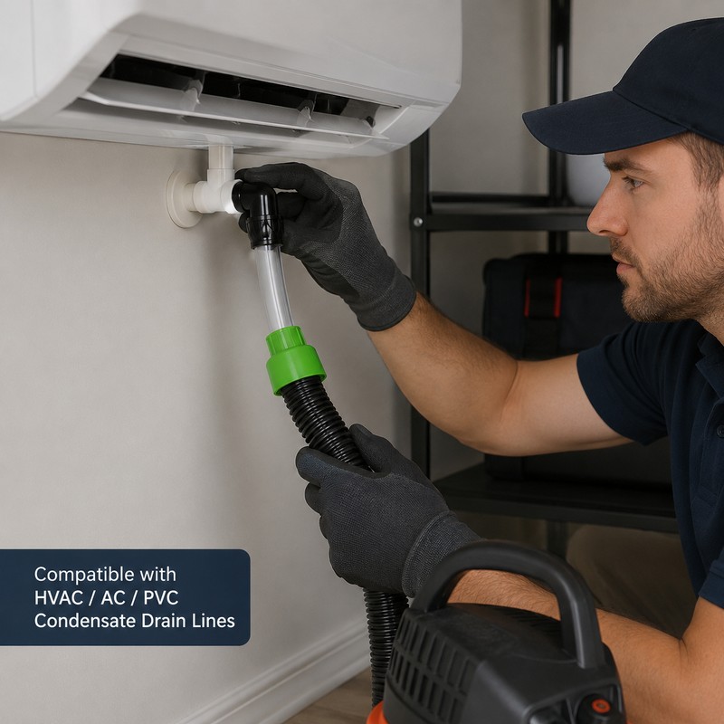 HVAC Drain Line Unclogger for AC Maintenance – Compressed Air