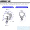 6-Pack Small C Clamps – 304 Stainless Steel Beam Clamps