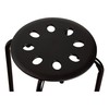 Norwood Commercial Furniture Black Stacking Stool Set - Stackable Nesting