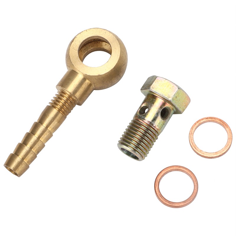 Turbocharger Water Coolant Banjo Fitting Bolt Set M14x1.5 to 3/8in