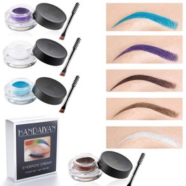 Kilshye Eyebrow Cream Waterproof Eye Brow Matte Eyebrows Pomade Gel Long Lasting Eyeliner Sweatproof Eye Makeup Gift Party for Women and Girls Pack of 1 (White 5)