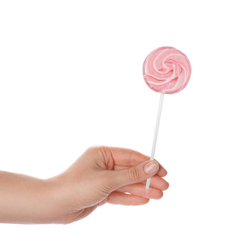 Pink Lollipops, 24 Pack, Pink Swirl Lollipops Individually Wrapped, Lollipop