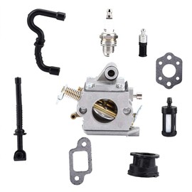 Jeffergarden Carburettor Set, Engine Saviour Carburettor Set Replacement for MS170 MS180 017 018 Chainsaw Home Garden Yard Indoor Outdoor Lawn Mower Accessories Replace Tune Up