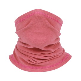 Wild Scene Neck Warmer (Heat Retains Heat Retention, Keeps You Cool), For Winter, Cold Protection, Marshmallow Fabric, High Stretch, Fleece-Lined, Warm, Men's, Women's, Kids, 2 Sizes, Pink