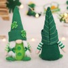 2Pcs Faceless Gnome Plush Doll St. Patrick's Day Green Clover
