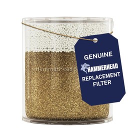 HammerHead Showers® Solid Metal Shower Head Filter Replacement Cartridge – High Output KDF Shower Filter, Targets Chlorine and Heavy Metals – (1 Pack)