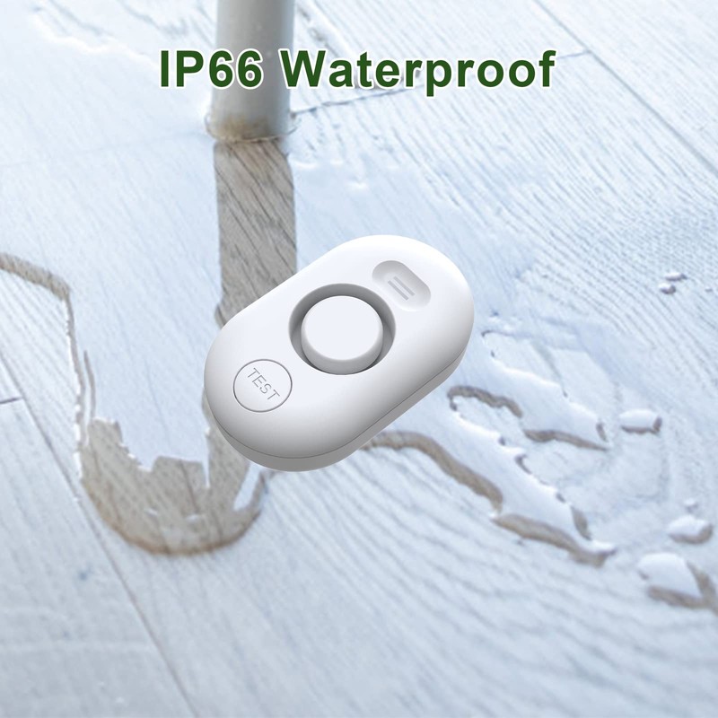 Water Leak Detector Sensor Alarm: Home Water Flooding Monitor Smart