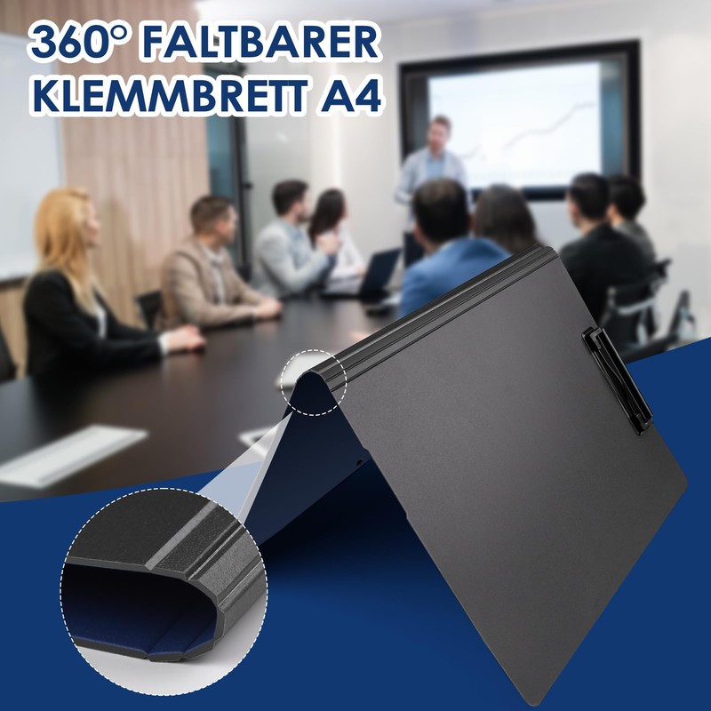 Vonsera Clipboard A4 Writing Case A4 with 2 Clips Clipboard