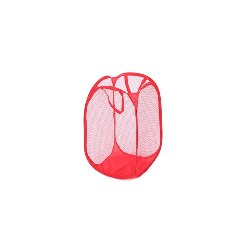 Foldable Pop Up Mesh Washing Laundry Basket Bag Bin Hamper