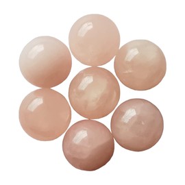 Manekieko Manekieko 7 Pcs Natural Rose Quartz 2cm Crystal Sphere Ball Set,Feng Shui Chakra Aura Home Desk Decor Decorative Collection