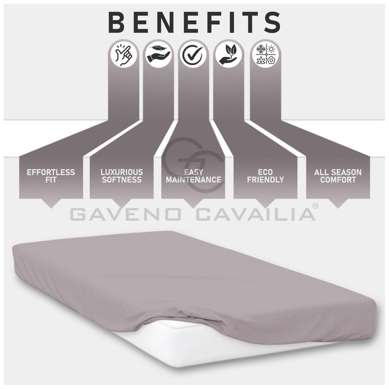 Easy Care Double Fitted Sheet Deep With 16 Inch (40