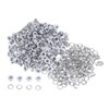 sourcing map Set of 200 Grommets Kit Metal Eyelets 3
