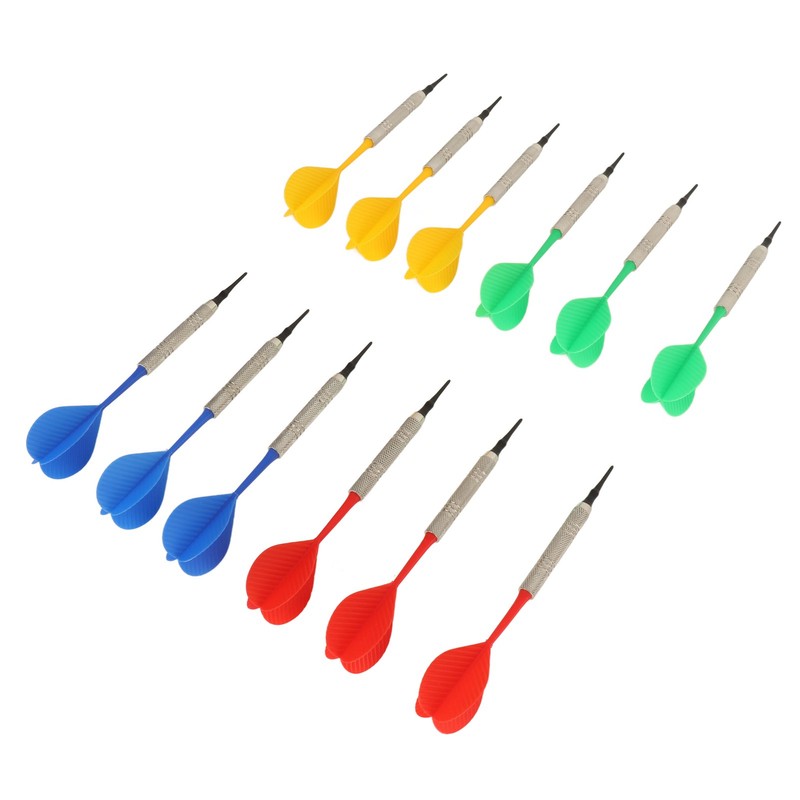 12PCS Soft Tip Darts for Beginners Plastic Professional Indoor Darts